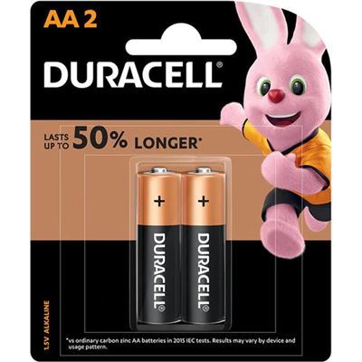 Duracell Coppertop Alkaline AA Battery - Pack of 2 (2545241)