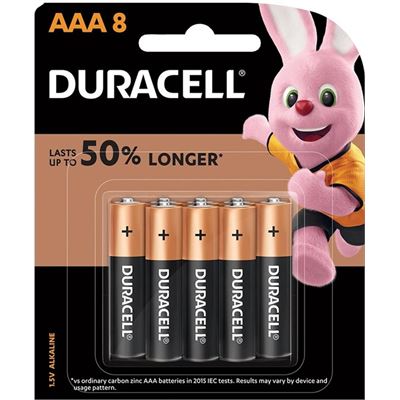 Duracell Coppertop Alkaline AAA Battery Pack of 8 (2545243)