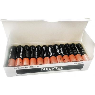 Duracell Coppertop Alkaline AAA Battery Bulk Pack of 24 (2545246)