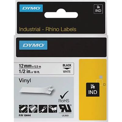 Dymo Rhino Vinyl White 12mm N/A Hardware (18444)