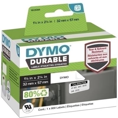 Dymo Genuine Durable LabelWriter Labels, 57mm x 32mm White (1933084)
