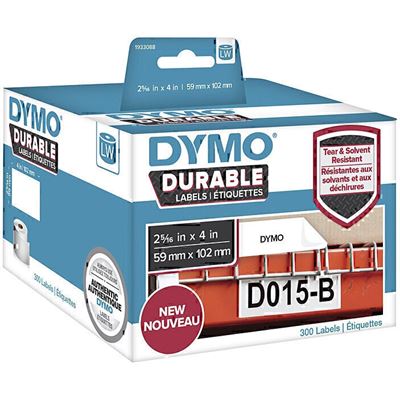 Dymo Genuine Durable LabelWriter Labels, 59mm x 102mm White (1933088)