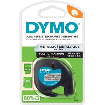 Dymo LT Tape 12mm x 4M Silver (91338)
