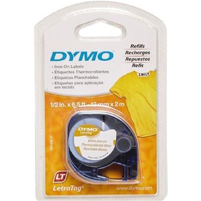 Dymo Genuine LetraTag Labeller Iron-On 2PK Tape. 12mm x (AP013765P)