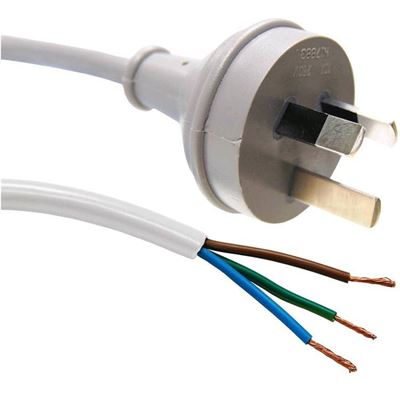 Dynamix 1M 3 Pin Plug to Bare End, 3 Core 1mm Cable (C-PB3C10-1WH)