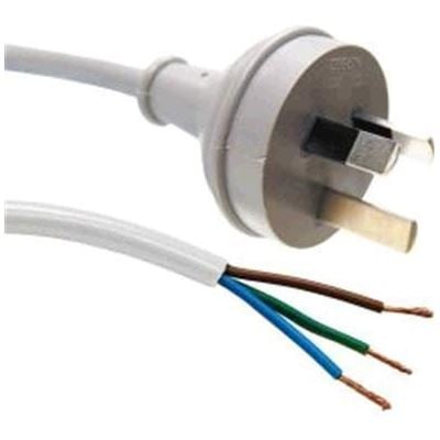 Dynamix 2M 3 Pin Plug to Bare End, 3 Core 0.75mm Cable (C-PB3C75-2WH)