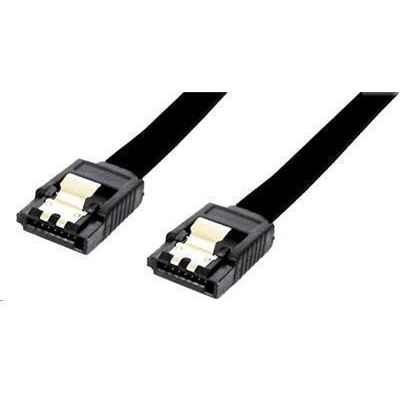 Dynamix 50cm SATA 6Gbs Data Cable with Latch, black colour (C-SATA3)