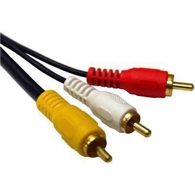 Dynamix 20M RCA Audio Video Cable, 3 to 3 RCA Plugs (CA-3RCAV-20)