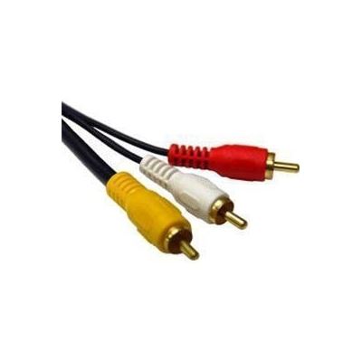 Dynamix 5M RCA Audio Video Cable, 3 to 3 RCA Plugs (CA-3RCAV-5)