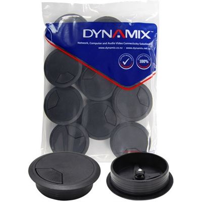 Dynamix 60mm Desk Grommet BLACK - 10 Pack (CG60BK-10)