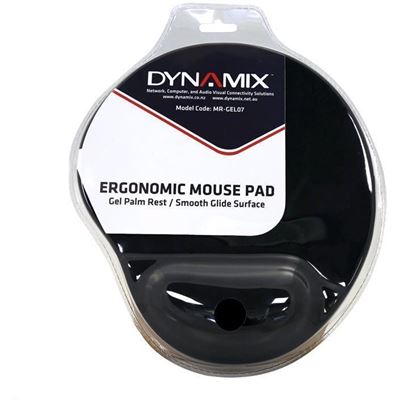 Dynamix Ergonomic Mouse Pad with Gel Palm Rest. Dimensions (MR-GEL07)