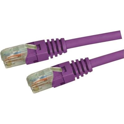 Dynamix 0.5M Cat5E Purple UTP Patch Lead (T568A (PLP-C5E-0)