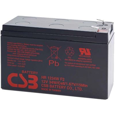 Dynamix 12V 9.0 AH Replacement UPS Battery - 1 Year (UPS12V9)