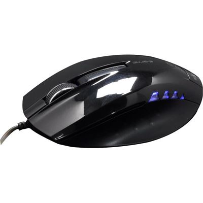 E-BLUE *E-BLUE Wired USB Blue Sensor Mouse 1480 DPI, Black (EMS102BK)