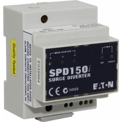 Eaton 1Ph 100kA 1 Mode DIN Surge Diverter (SPD150I)