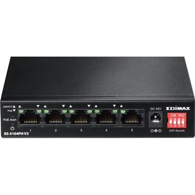 Edimax 5 ports 10/100M PoE+ Switch (4 PoE+ ports, 60W) (ES-5104PH V2)