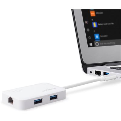 Edimax USB-C to 3-Port USB 3.0 Gigabit Ethernet Hub (EU-4308)