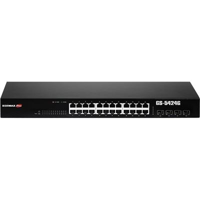 Edimax 24-Port + 4 SFP Gigabit Web Smart Rackmount Switch (GS-5424G)
