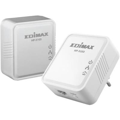 Edimax 500Mbps Nano Powerline Adapter Kit. Small Form (HP-5103K)