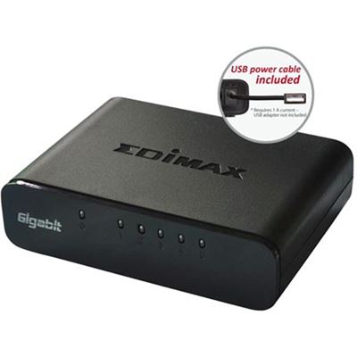 Edimax 5 Port 10/100/1000 Gigabit Switch,DESKTOP Model (SW5500GV3)