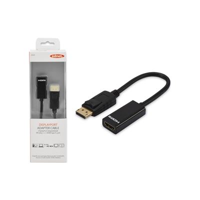 Ednet DisplayPort Adapter Cable 0.15m DP (M) - HDMI Type A (F) (84504)