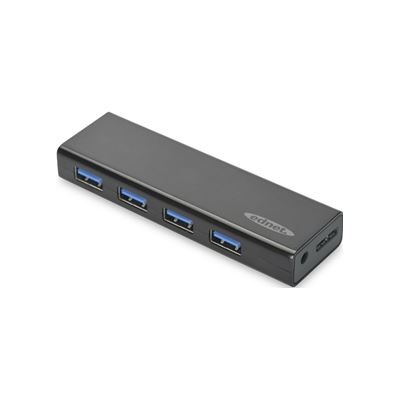 Ednet Digitus 4 Port USB 3.0 Powered Slim Hub (85155)