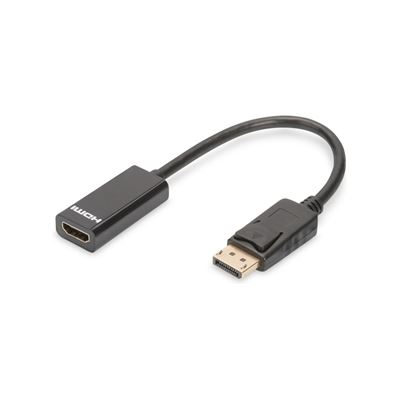 Ednet DisplayPort v1.2 (M) to HDMI Type A (F) 0.15m (DB-340400-001-S)