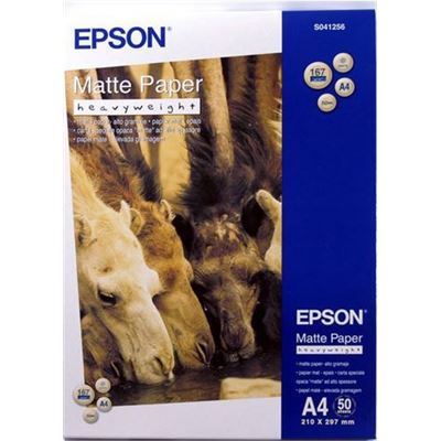 Epson PAPER S041256 A4 MATTE HEAVYWEIGHT 50SH (C13S041256)