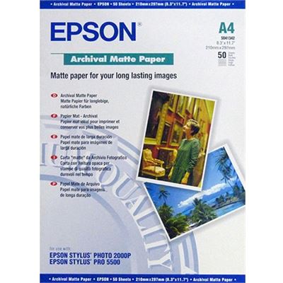 Epson S041342 ARCHIVAL MATTE PAPER A4 (C13S041342)