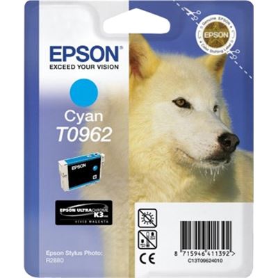 Epson T0962 Cyan Ink Cartridge For Stylus Photo R2880 (C13T096290)