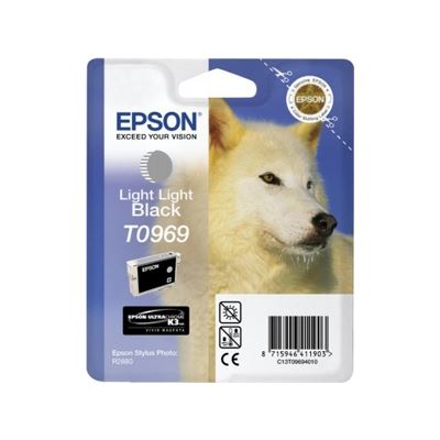 Epson T0969 Light Light Black Ink Cartridge - For Stylus (C13T096990)