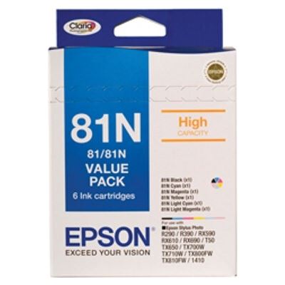 Epson T81N Bundle Pack Ink Set For Stylus Photo 1410 (C13T111792)