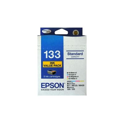 Epson 133 Std Capacity 5 x DURABrite Ultra Value Pack  (C13T133694)