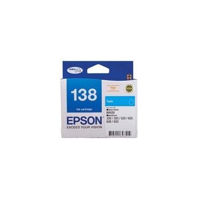 Epson 138 High Capacity Cyan ink cartridge Workforce 840 (C13T138292)