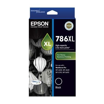 Epson 786XL High Capacity DURABrite Ultra Black ink (C13T787192)