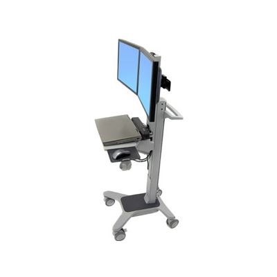 Ergotron Neo-Flex Dual LCD Wideview Mobile Workspace Cart (24-194-055)