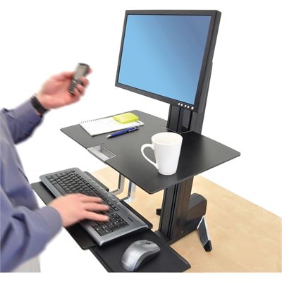 Ergotron WORKFIT S SINGLE HD WITH WORKSURFACE (33-351-200)
