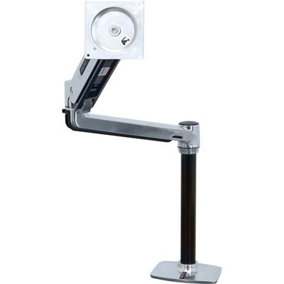 Ergotron LX HD Sit-Stand Desk Mount LCD Arm Polished (45-384-026)