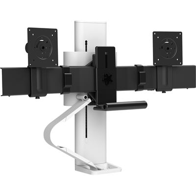 Ergotron TRACE Dual Monitors Panel Clamp Bright White (45-631-216)