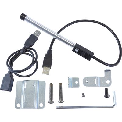 Ergotron KIT, USB LIGHT MOUNTING BRACKET, CLEAR ZINC (97-754-002)