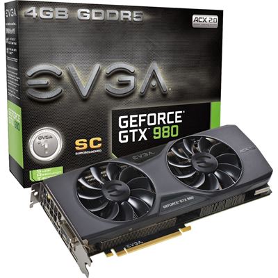 EVGA NVIDIA GeForce GTX 980 Superclocked 4GB GDDR5 (04G-P4-2983-KR)