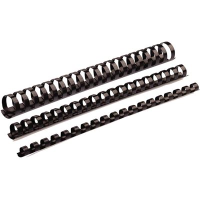 Fellowes Plastic Binding Combs 6mm Black Pack 25 (5330302)
