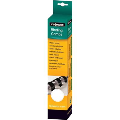 Fellowes Plastic Binding Combs 10mm White Pack 25 (5330803)