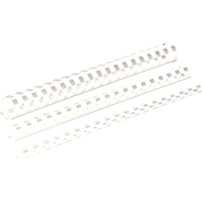 Fellowes Plastic Binding Combs 8mm White Pack 100 (5345406)