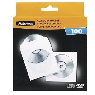 Fellowes CD Envelopes - 100 Pack (90691)