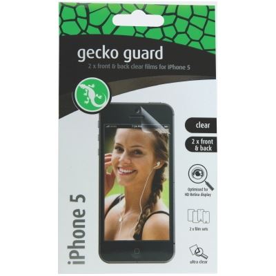 Gecko Guard - iPhone 5/5s/5c - Clear - 2 x Front & 2 x Back (GG700201)
