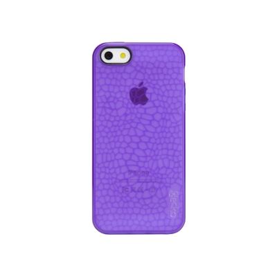 Gecko GLOW iPhone 5/5s - Purple TPU Case + Clear Guard (GG800203)
