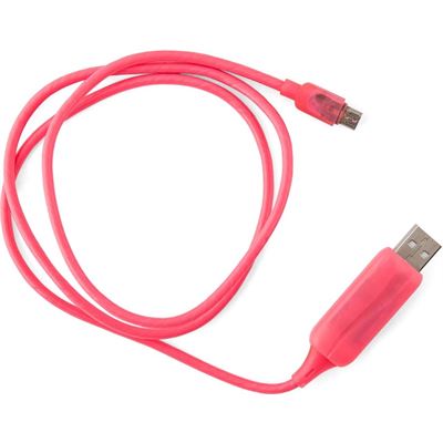 Generic Visible Flowing Micro USB Charging Cable - Pink (CK-VS802-PN)