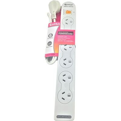 Generic 6-Way Power Board (137P) with Master Switch (PAD-137P)