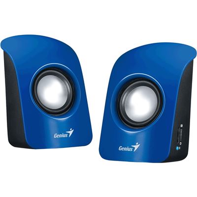 Genius SP-U115 Black USB Powered Mini Speakers Blue (31731006102)